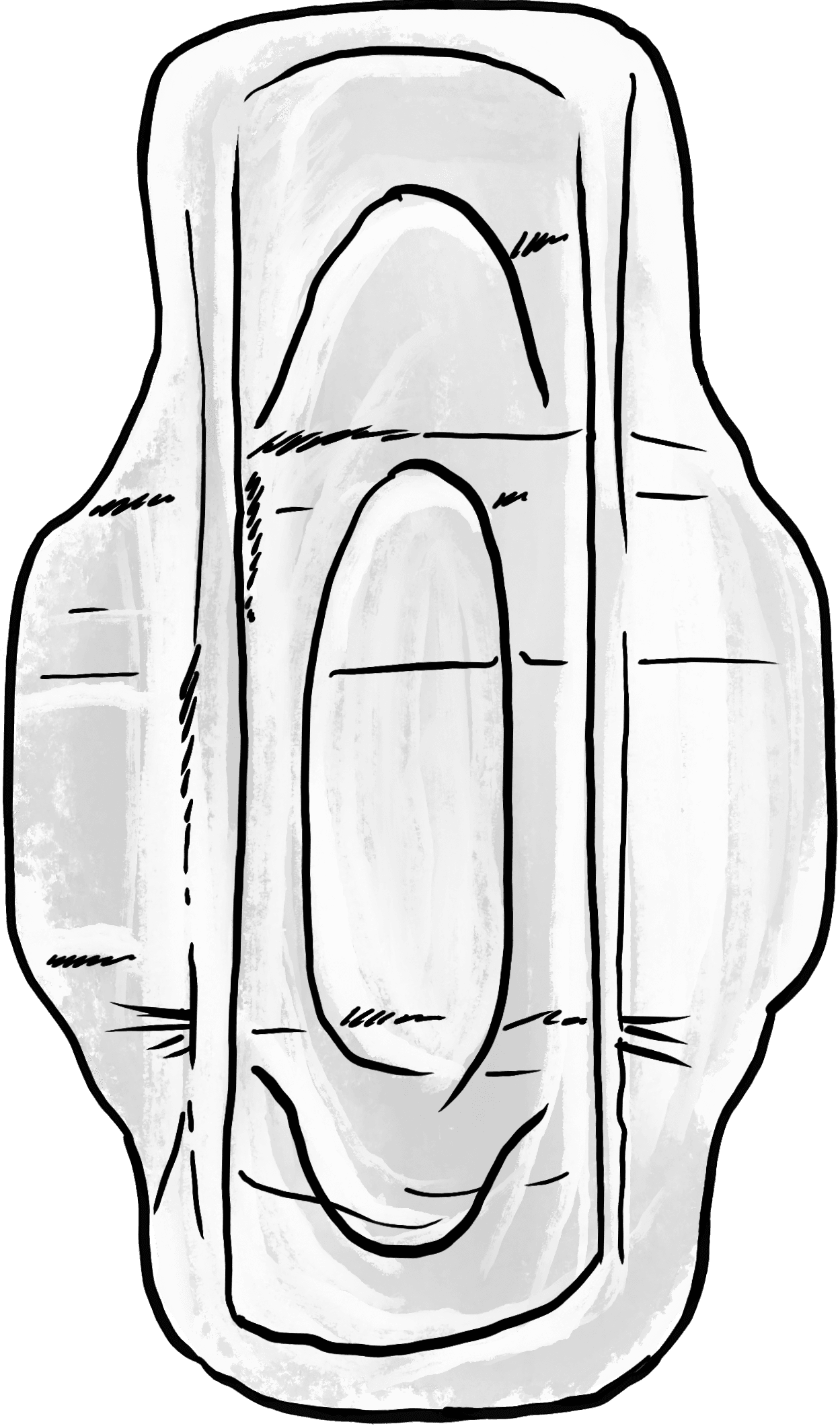 27 centimetre sanitary pad
